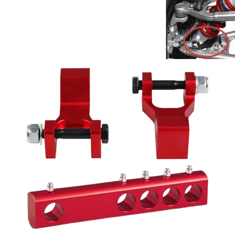 ATV Front&Rear Lowering Kit Lower Link Yamaha Banshee 350 YFZ350 1987-2008 Red - Image 1 of 4