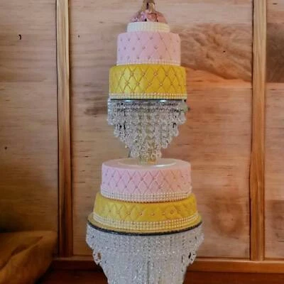10inch Crystal Cake Stand| Crystal Cascading Cake Stand for Wedding - Image 1 of 4