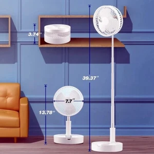 Folding Portable Retractable Floor Fan - Picture 1 of 6