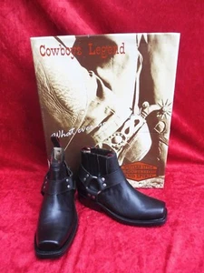 Belle Stivali Da Cowboy Taglia 37, Pelle, Nera, Nuova, Cowboy Legend, Stivaletti - Foto 1 di 6