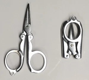 2x  SINGER 3-Inch Folding Scissors Portable Scissors, Sewing, U Get 2 Scissors  - Picture 1 of 3