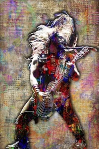 ZAKK WYLDE 13x19 Zoll Poster Ozzy Gitarrist Zakk Wylde Black Label kostenloser Versand - Bild 1 von 5