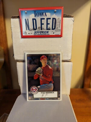 2007 Topps 52 Rookies Chrome Serial /1952 TCRC79 Kyle Kendrick - Image 1 of 2