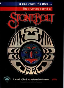 Stonebolt 1978 Creem Album Promo Print Ad Parachute Records - Imagen 1 de 1