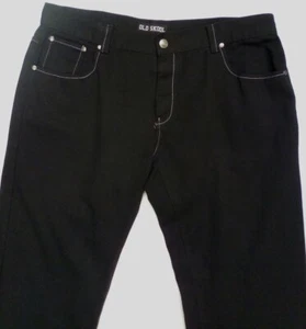 OLD SKOOL Men's  42 x 31.5  Black Denim Jeans       B94 - Picture 1 of 6