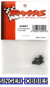 Traxxas 2551 Screws, 3x10mm countersunk machine (6) (hex drive) NEW TRA2551 TRA1 - Picture 1 of 2