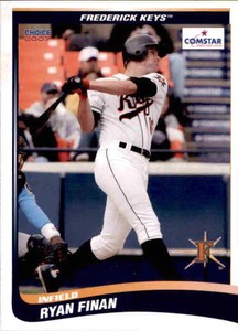 2007 Frederick Keys SGA Choice #15 Ryan Finan Topeka Kansas KS Baseball Card