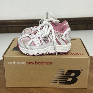 New Balance Kids 486 KX486WPI Size 2 M Infants New In Box White Pink - Picture 1 of 6