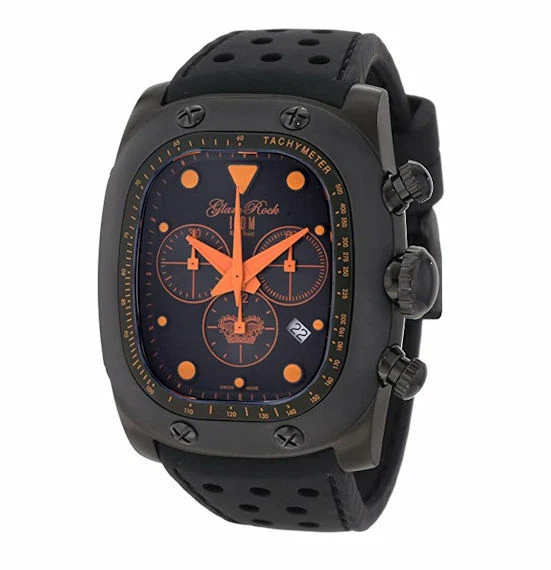 Glam Rock GR70106 Gulfstream Chronograph Black Dial Black Silicone Watch - Image 1 of 1