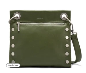 NWT Hammitt Tony Studded Leather Medium Silver Hardware Crossbody Bag - Picture 1 of 7