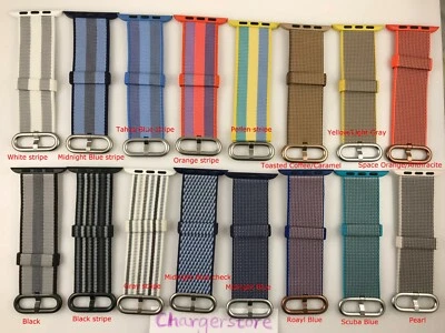 Original Apple Watch Series 10 9 8 SE Woven Nylon band 42MM 44MM 45MM 46MM 49MM - Image 1 of 4