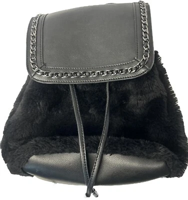 Jessica Simpson Kaelo Mochila Cartera Bolso Cinch Negro Imitación Piel JS53393 USADO EN EXCELENTE ESTADO Foto 1 de 4