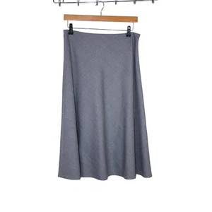 Club Monaco Midi A-Line Lightweight Wool Blend Skirt Size US 6 AU 10 Solid Grey - Picture 1 of 8