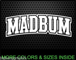 MADBUM Decal madison bumgarner san francisco giants baseball Car Window Sticker - Picture 1 of 2