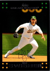 2007 Topps Nick Swisher #2 Oakland Athletics Baseball Card