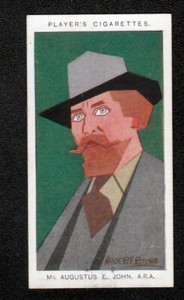 1926 Alick Ritchie Caricature Card of Welsh Artist AUGUSTUS JOHN