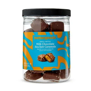 bettergoods Small Batch Milk Chocolate Sea Salted Caramels, 24.3 oz - Picture 1 of 4