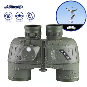 10X50 Binoculars Marine Military Telescope with Compass Rangefinder Waterproof - Picture 1 of 11