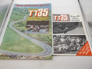 1985 ISLE OF MAN TT PROGRAMME & RACECARD - Picture 1 of 1