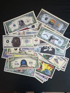 Lo Of 50 Miscellaneous Million Dollar Funny Money Novelty Bills #NV1 - Picture 1 of 4