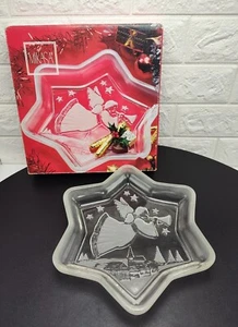 MIKASA Christmas Star Angel Sweet Dish 9 1/4" Crystal SA 950/212 - Picture 1 of 8