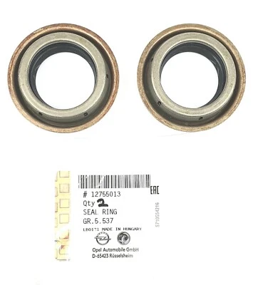 2x Originale Opel Wellendichtringe Schaltgetriebe Vorne Astra, Corsa - 12755013 - Image 1 of 3