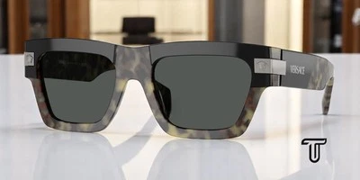 Gafas de sol para hombre VERSACE VE4464 545687 Havana gris oscuro 55 mm Foto 1 de 4