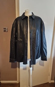 TU faux leather snakeskin pattern button up over shirt shacket - 18 - Picture 1 of 8