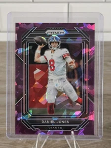 Daniel Jones 2024 Panini Prizm Purple Ice Prizm /225 Giants 212 - Bild 1 von 2