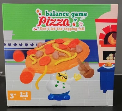 GESCHICKLICHKEITS - SPIEL " PIZZABÄCKER , LEG DIE ZUTATEN AUF DIE PIZZA " NEU - Bild 1 von 2