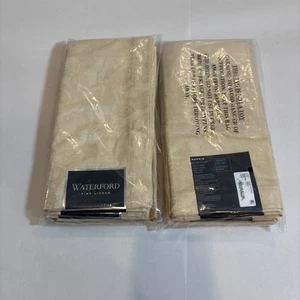 Waterford Linens Set of 6 Fine Napkins Gold Camille 21x21” New - Picture 1 of 6