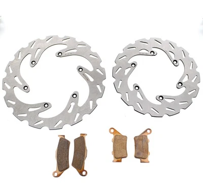 Rotores de freno delanteros y traseros RipTide y pastillas de freno para KTM 125 SX 1999-2003 Foto 1 de 3