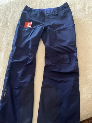 Marmot 滑雪雪裤男式 SZ L 海军蓝 RECCO 滑雪板绝缘 Gore-Tex — 第 1/4 张图片