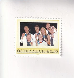ÖSTERREICH BRIEFMARKE PM 50 Jahre BUNDESHEER - Heeressport Sportler Postfrisch - Foto 1 di 1
