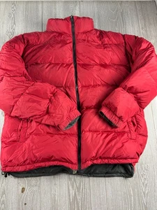 Abrigo Cabelas Premier Plumón de Ganso Norte Reversible Rojo/Gris 2XL Alto - Imagen 1 de 10