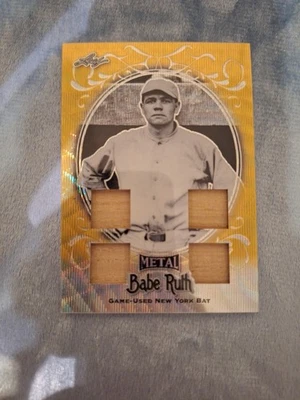 2019 Leaf Babe Ruth Collection 1/1 Game-Used Bat Babe Ruth #SB-34/10 (MEM) - Image 1 of 4