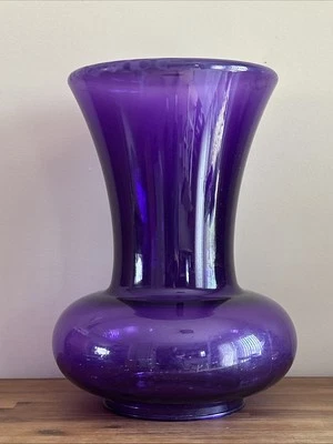 La Boheme By Kartell w/ Starck - Purple Acrylic Stool Vase End Table 18" Height - Image 1 of 4