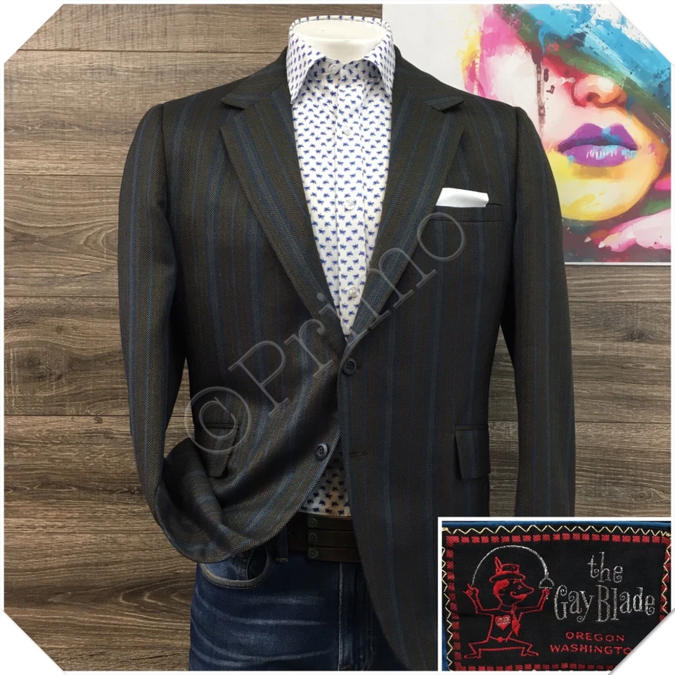 Blazer Abrigo Deportivo Chaqueta Informal DE COLECCIÓN Para Hombre Talla 42R Traje Clásico de Lana Foto 1 de 4
