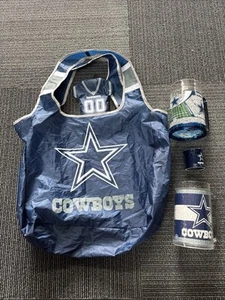 NFL Dallas Cowboy Collection Bag Shot Glass and 2 Tumblers - Picture 1 of 2
