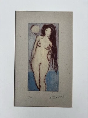 IAN LAURIE 1933 Cornish art Limited Edition ETCHING "Nude in Moonlight" 11/25 - Image 1 of 2