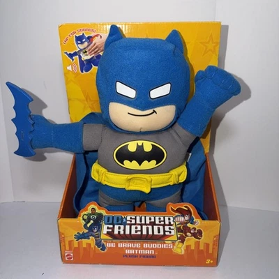 Figura de peluche de Batman de Superfriends Be Brave Buddies difícil de encontrar DC Foto 1 de 2