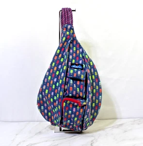 KAVU Multicolor Paletas Bandolera Cuerda Bolso Correa Ajustable Bandolera Paquete - Imagen 1 de 12