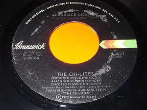 The Chi-Lites - Marriage License / I Found Sunshine 45 - Soul - Imagen 1 de 1
