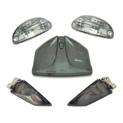 Led Taillight+Front+Rear Turn Signal Fit 11-23 GSXR600/750 09-16 GSXR1000 Smoked - Image 1 of 4