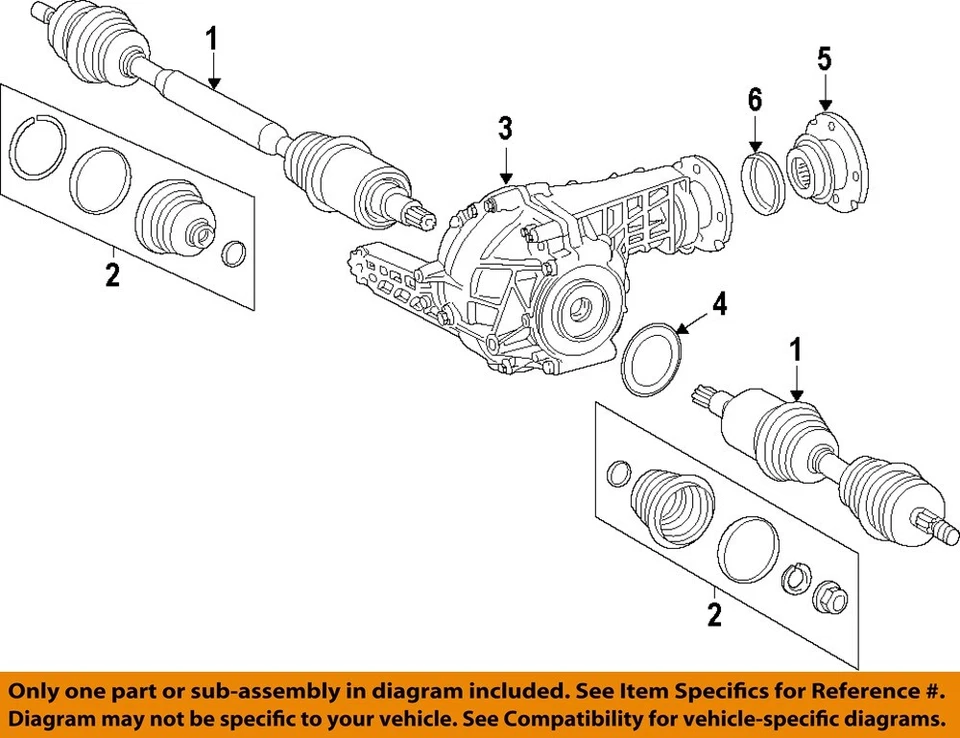 Mercedes MERCEDES-BENZ OEM 12-15 ML350-Bota articulada eje CV delantero 1663300185 Foto 1 de 1
