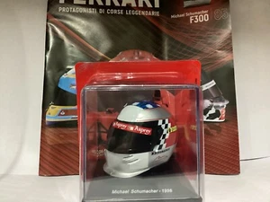 Helm Piloten Michael Schumacher Ferrari Gp Japan 1998 1:5, Neu Im Schaukasten - Bild 1 von 5