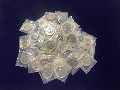 PROOF ROLL OF 20 1964 JFK 90% SILVER HALF DOLLARS IN CELLO $10 FACE VALU FREE SH - Image 1 of 4