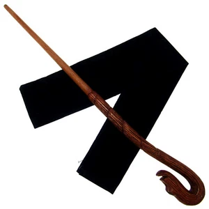 15" Dolohov Hand Carved Mahogany Wood Magic Wand Wizard Wicca w/ Free Velvet Bag - Picture 1 of 10