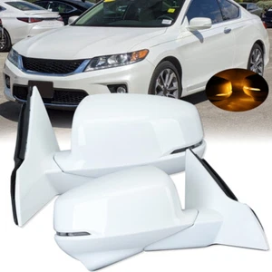 LH+RH Pair Door Side Mirror Heated W/Camera For Honda Accord Sedan 2013 2014-15 - Picture 1 of 14