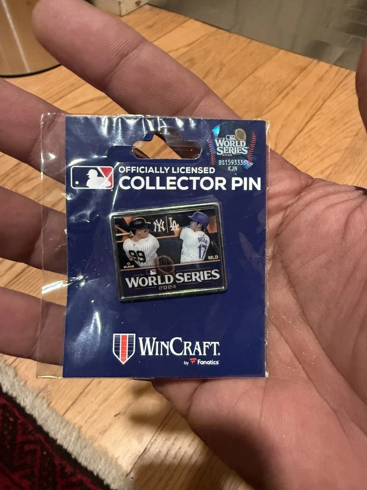 WORLD SERIES 2024 AARON JUDGE & SHOHEI OHTANI COLLECTOR PIN YANKEES LA DODGERS - Image 1 of 2